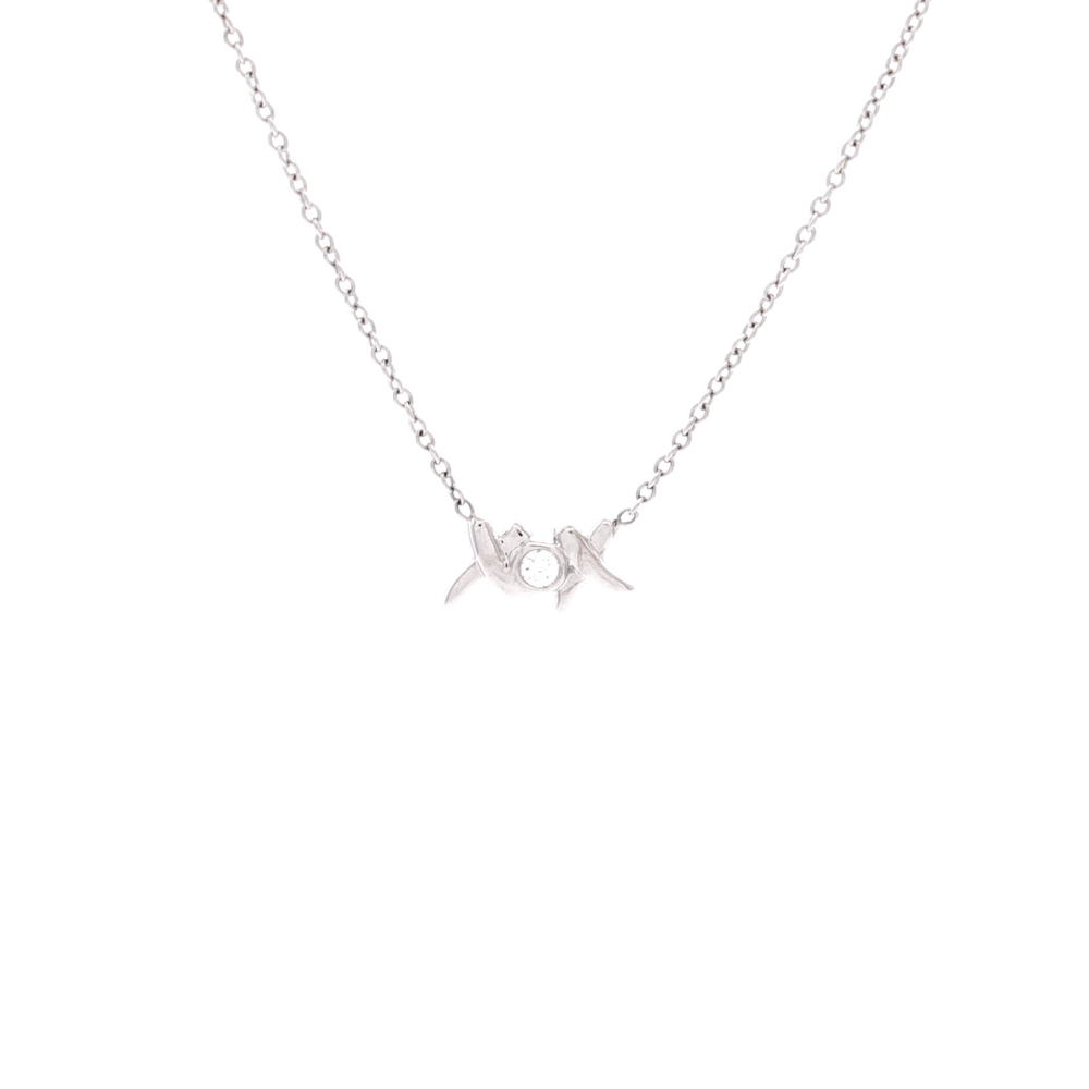 Tiffany & Co. Paloma Picasso Graffiti Love and Kisses XOX Necklace